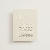 "Simply" - Multi-Event RSVP Cards in Linen by Brianne Larsen - Front