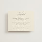 "Wonderful Tonight" - Multi-Event RSVP Cards in Oreo Creme by Design Lotus - Front