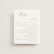 "graceful" - Multi-Event RSVP Cards in Onyx by Jennifer Postorino - Front