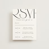 "Numerical" - Multi-Event RSVP Cards in Lily by Owl and Toad - Front