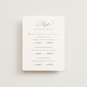 "Aristocratic" - Multi-Event RSVP Cards in Sky by Creo Study - Front