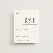 "Modern Space" - Multi-Event RSVP Cards in Cloud by Ashlee Townsend - Front
