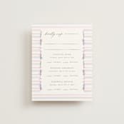 "Vintage Whimsy" - Multi-Event RSVP Cards in Peony by Corinne Malesic - Front
