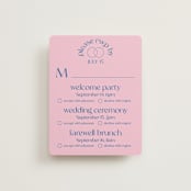 "Connected" - Multi-Event RSVP Cards in Marseille by Claudia Orengo - Front