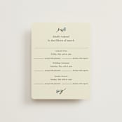 "The Pairfect" - Multi-Event RSVP Cards in Waterlily by Helena Vitto - Front