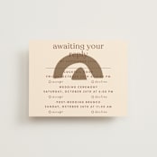 "Private Affair" - Multi-Event RSVP Cards in Cinnamon by Nazia Hyder - Front