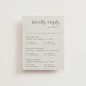"Align" - Multi-Event RSVP Cards in Linen by JoAnn Jinks - Front