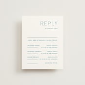 "Juniper" - Multi-Event RSVP Cards in Capri by Blustery August - Front