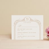 "Timeless" - Multi-Event RSVP Cards in Terracotta by Jen Owens - Front