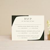 "Warner" - Multi-Event RSVP Cards in Emerald by Carrie ONeal - Front