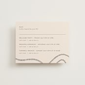 "Wavy" - Multi-Event RSVP Cards in Jet by Jen Owens - Front
