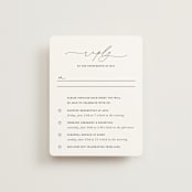 "Breathe" - Multi-Event RSVP Cards in Linen by Jennifer Postorino - Front