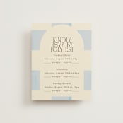 "Checker Wash" - Multi-Event RSVP Cards in Ivory by Baumbirdy - Front