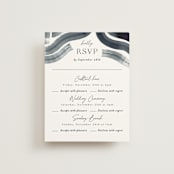 "Painted Trails" - Multi-Event RSVP Cards in Navy by Alethea and Ruth - Front