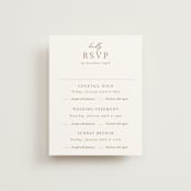 "Into the Forest" - Multi-Event RSVP Cards in Cream by Alethea and Ruth - Front