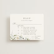 "Fleur" - Multi-Event RSVP Cards in Lily by Everett Paper Goods - Front