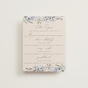 "Wildflower Wreath" - Multi-Event RSVP Cards in Sky by Grace Kreinbrink - Front