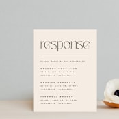 "Brooks" - Multi-Event RSVP Cards in Vanilla by Kristie Kern - Front