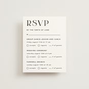 "dance moves" - Multi-Event RSVP Cards in Tuxedo by Angela Garrick - Front