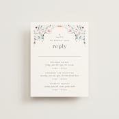 "Delicate Garden" - Multi-Event RSVP Cards in Wildflower by Ashley DeMeyere - Front