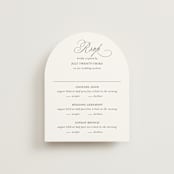 "When I Fall In Love" - Multi-Event RSVP Cards in Snow Bright by Design Lotus - Front