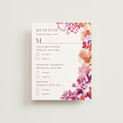 "veranda" - Multi-Event RSVP Cards in Merlot by Angela Marzuki - Front