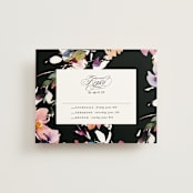 "Beauties" - Multi-Event RSVP Cards in Noir by Lori Wemple - Front
