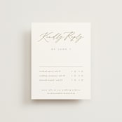 "Napa" - Multi-Event RSVP Cards in Golden by Kelly Schmidt - Front