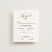 "Everything Love" - Multi-Event RSVP Cards in Ebony by Louise Kay - Front