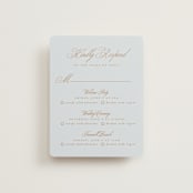 "Arbour" - Multi-Event RSVP Cards in Lake by Leah Bisch - Front