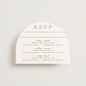 "Classy Type" - Multi-Event RSVP Cards in Lily by Hooray Creative - Front