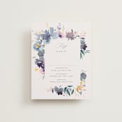 "Cheerful Bouquet" - Multi-Event RSVP Cards in Chardonnay by Lori Wemple - Front