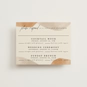 "leaf contour" - Multi-Event RSVP Cards in Natural by Susan Zinader - Front