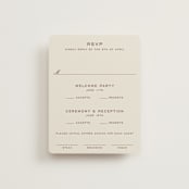"Campania" - Multi-Event RSVP Cards in Limone by Megan Davis - Front