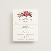 "Lush" - Multi-Event RSVP Cards in Magenta by Susan Moyal - Front