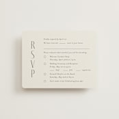 "Unity" - Multi-Event RSVP Cards in Porcelain by Jennifer Postorino - Front