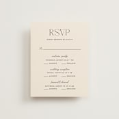 "The Manor" - Multi-Event RSVP Cards in Buff by Pixel and Hank - Front
