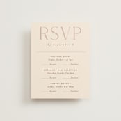 "Moment" - Multi-Event RSVP Cards in Rose by Erin German - Front