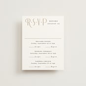 "Encapsulated" - Multi-Event RSVP Cards in Black Tie by Hooray Creative - Front