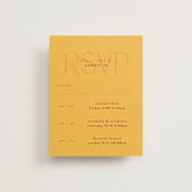 "Amor" - Multi-Event RSVP Cards in Caliente by Owl and Toad - Front
