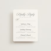 "Beautiful Day" - Multi-Event RSVP Cards in Graphite by Leah Bisch - Front