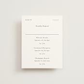 "Tuscany" - Multi-Event RSVP Cards in Ink by Blustery August - Front