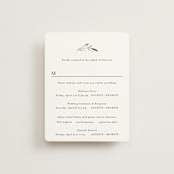 "Gentle Whisper" - Multi-Event RSVP Cards in Cotton by Jennifer Postorino - Front