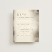 "ataraxia" - Multi-Event RSVP Cards in Ivory by Anastasia Makarova - Front