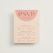 "Unity" - Multi-Event RSVP Cards in Blossom by Hudson meet Rose - Front