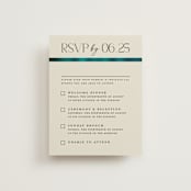 "Spectrum" - Multi-Event RSVP Cards in Teal by Heather Schertzer - Front