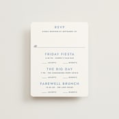 "Montauk" - Multi-Event RSVP Cards in Blue Bell by Megan Davis - Front