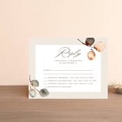 "Bella Mia" - Multi-Event RSVP Cards in Autumn by Petra Kern - Front