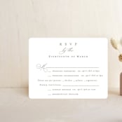 "Overlapping" - Multi-Event RSVP Cards in Cotton by Amy Kross - Front