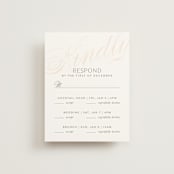 "Classic Lux" - Multi-Event RSVP Cards in Blush by Stacey Day - Front